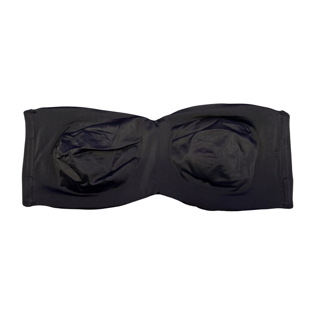 Womens Black Strapless Bandeau Bra Unlined 36/80C‎